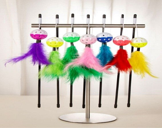 Cat Stick With Feather & Ball 1804