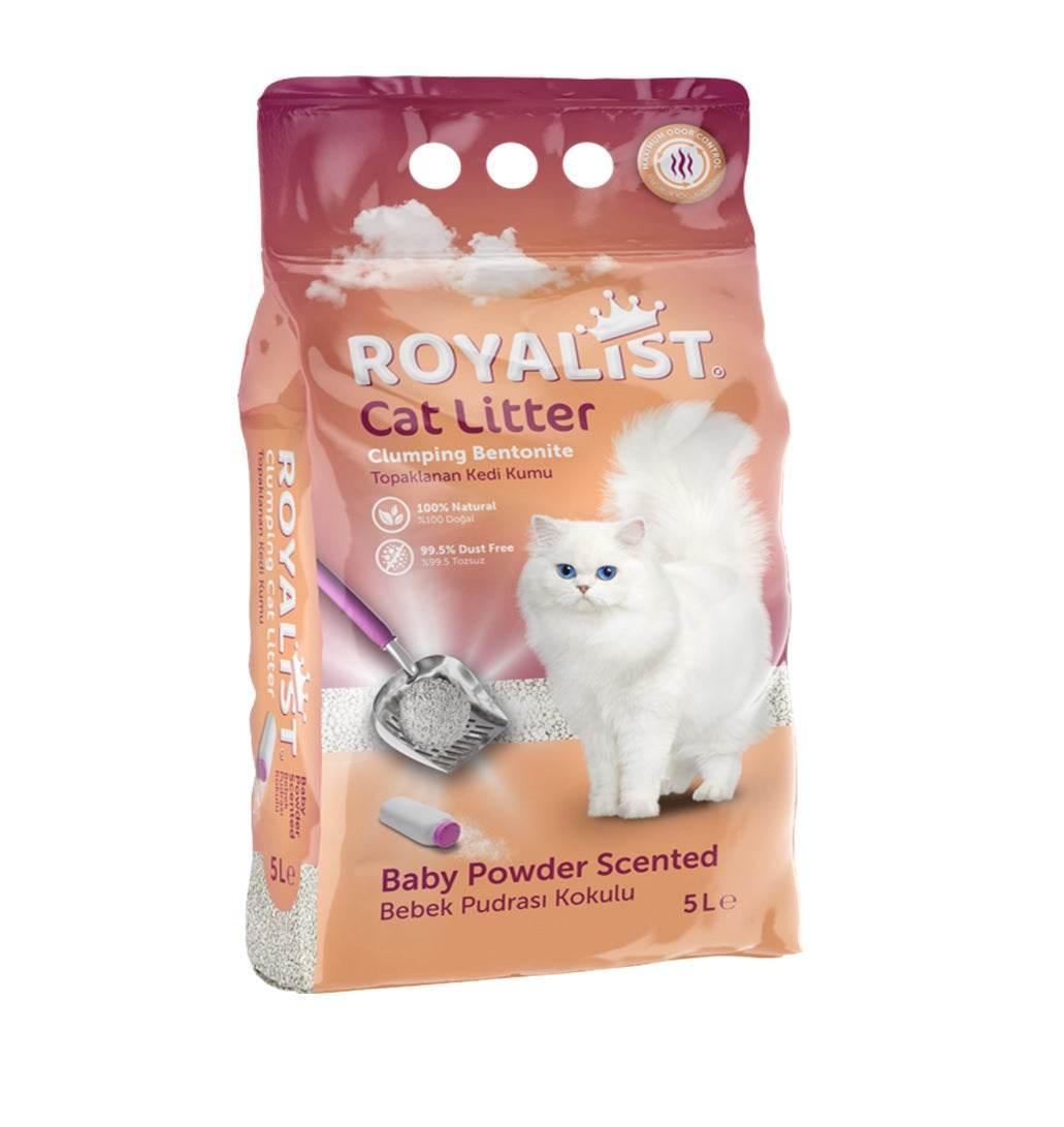 Royalist Cat Litter Baby Powder Scented 5 Ltr - Paws & Claws