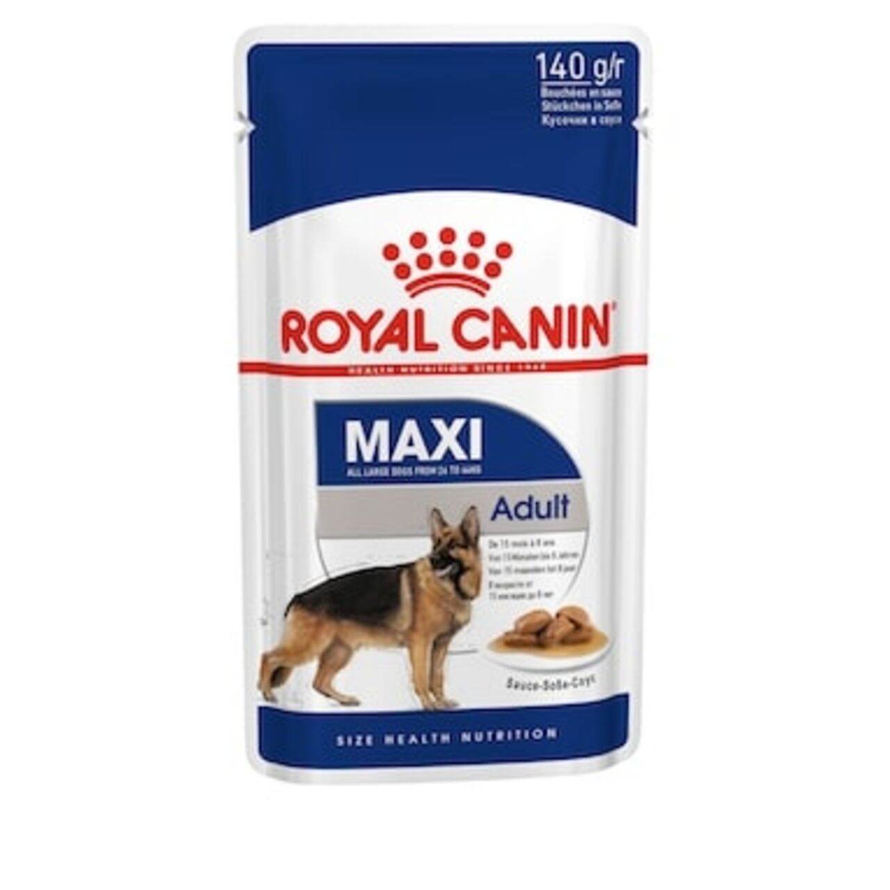 Royal Canin Maxi Adult Wet Food Pouches - Paws & Claws