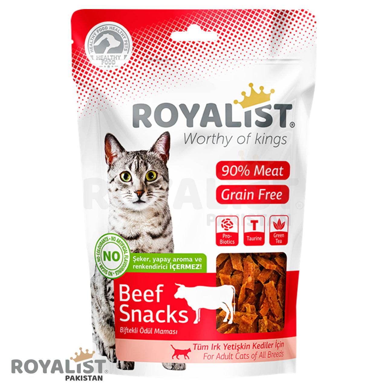 Cat Beef Snacks 80 GM - Paws & Claws