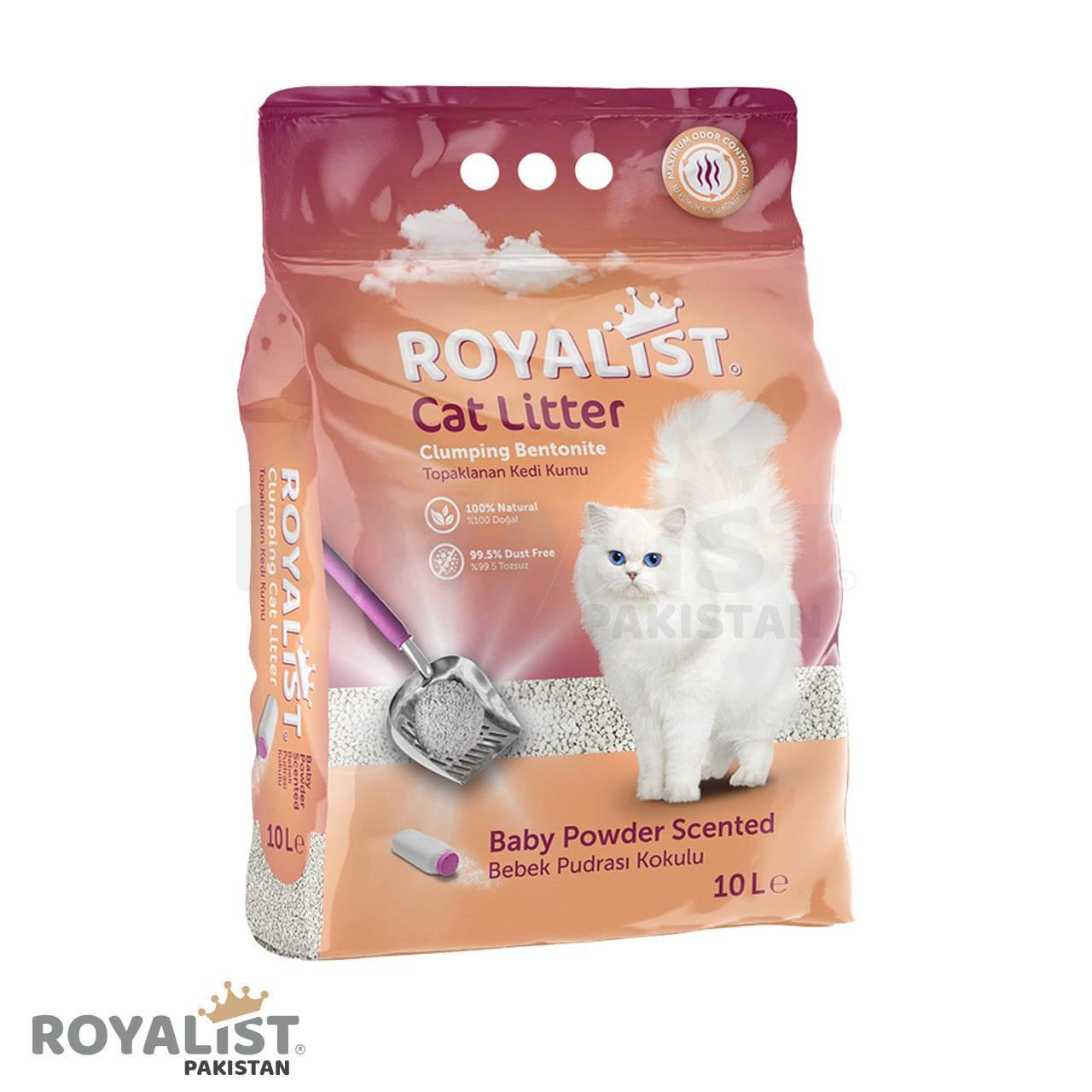 Cat Litter Baby Powder Scented 10 Liter - Paws & Claws