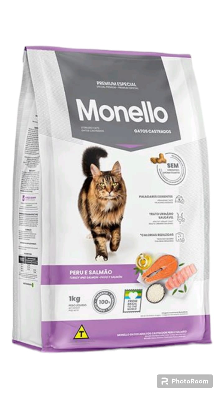 Monello Sterllized Adult Cat Turkey Salmon 1 KG