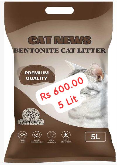Cat News Bentonite Cat Litter Coffee 5 Lit