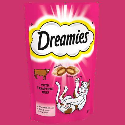 Dreamies with Tempting Beef - Paws & Claws