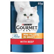 gourment mini fillets in gravy with beef - Paws & Claws