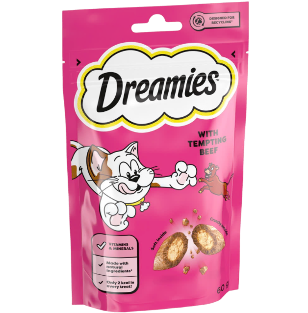 Dreamies Cat Treat Biscuits With Beef Flavour 60g