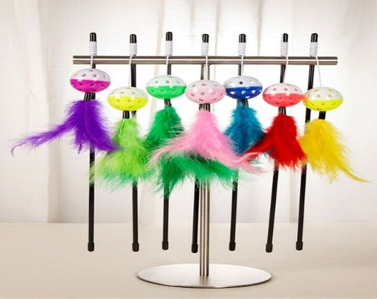Cat Stick With Feather & Ball 1804