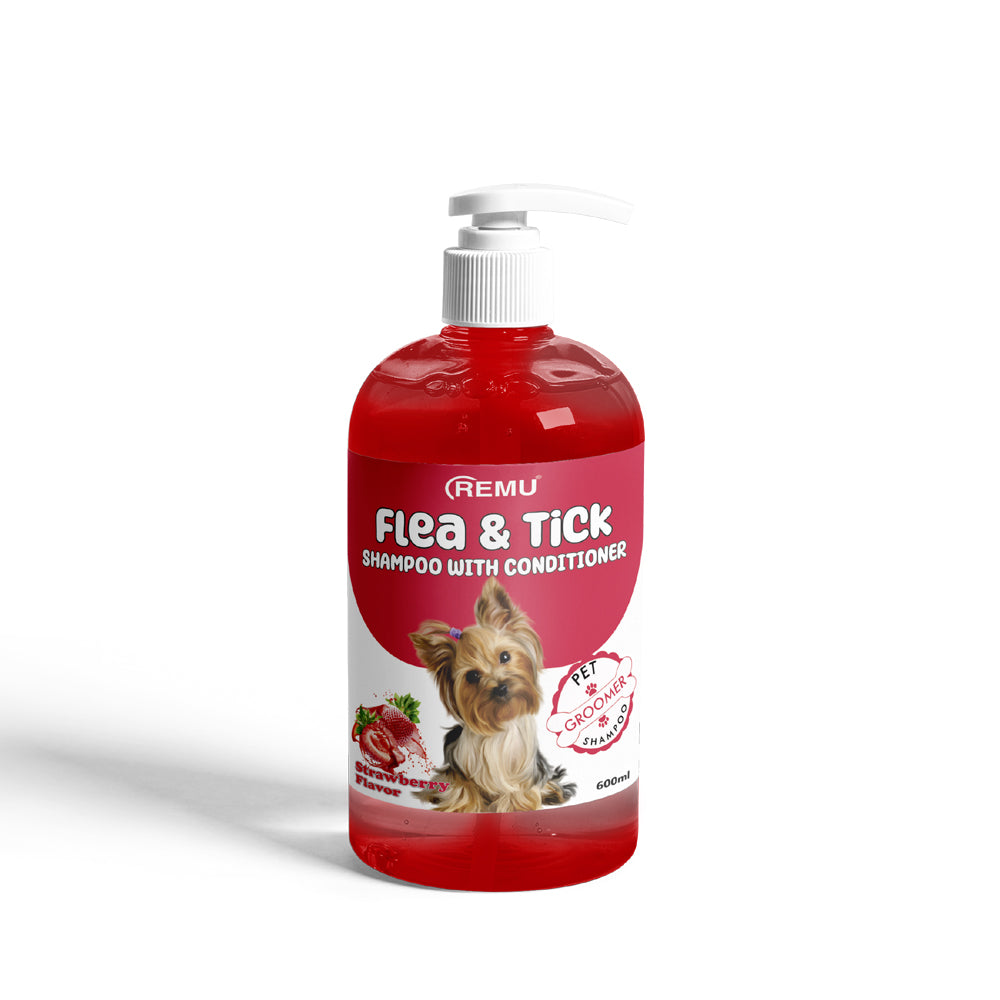 GROOMER FLEA TICK Shampoo With Conditioner RED