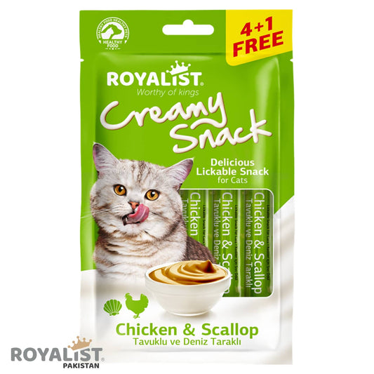 Royalist Creamy Snack Pack Chicken & Scallop  75 GR (5x15gr)