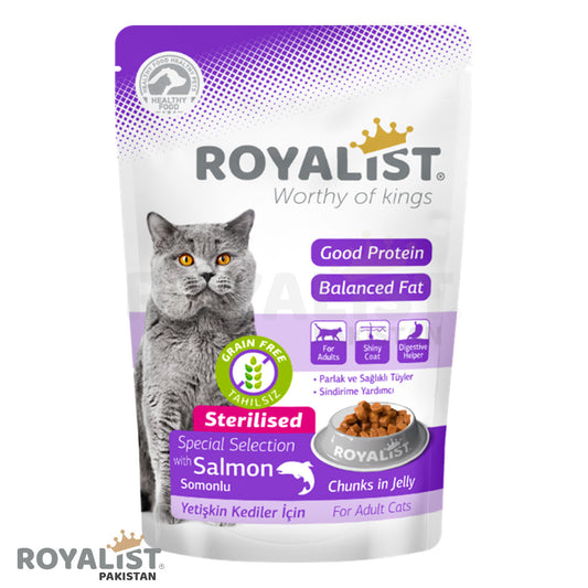 Food Wet Pouch Cat Salmon Sterilised 85 GM