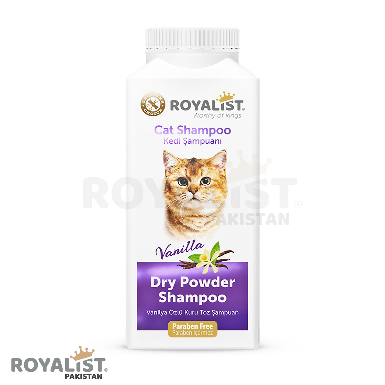 Cat Dry Powder Shampoo with Vanilla Extract 150 GM