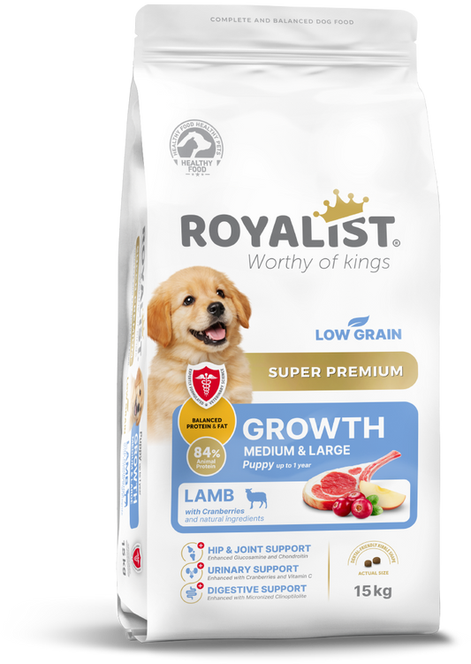Royalist Puppy Dog Growth Low Grain 15 KG