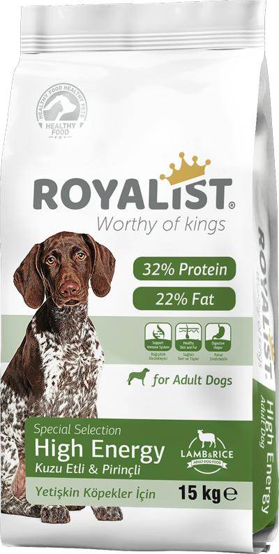 Adult High Energy Dog Food Lamb & Rice 15 KG - Paws & Claws