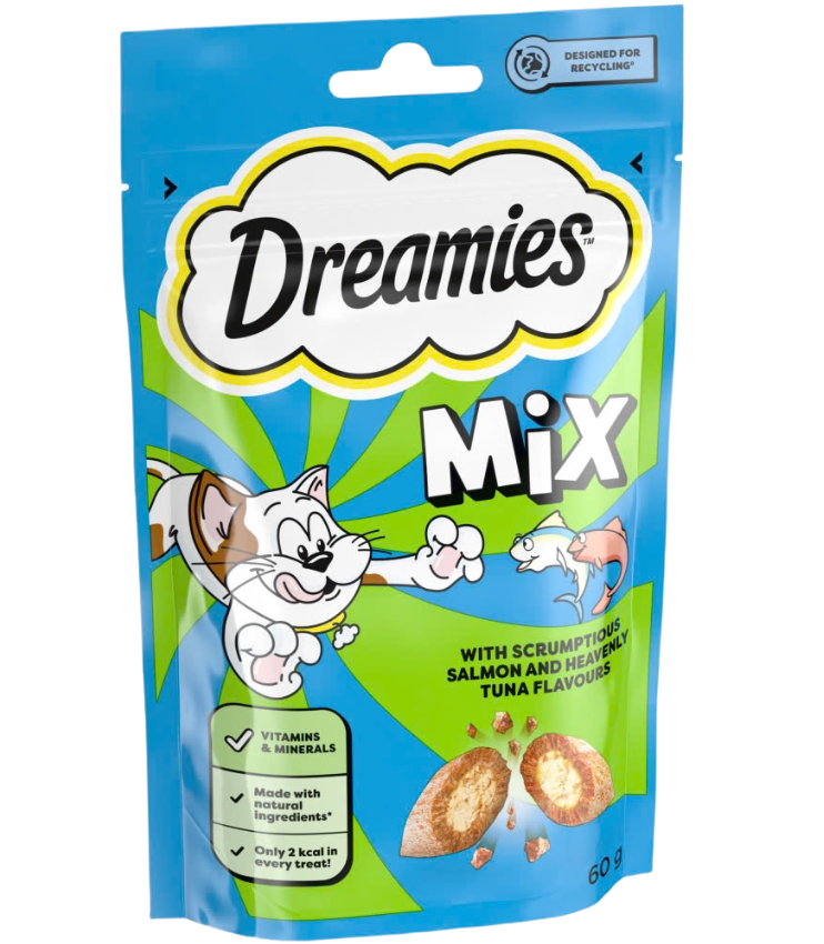 Dreamies Cat Treat Biscuits With Salmon & Tuna Flavour 60g