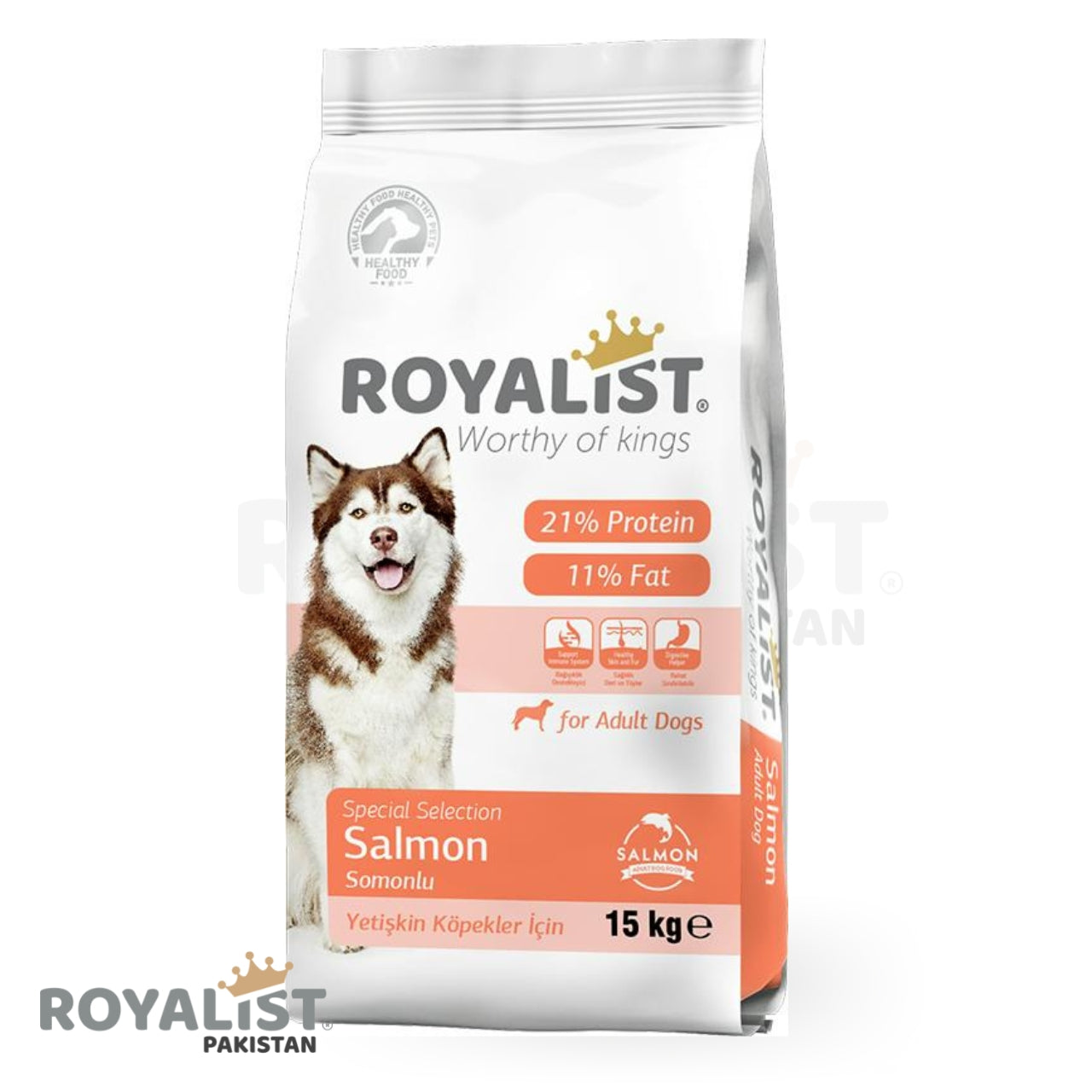 Adult Dog Food Dry Salmon 15 KG