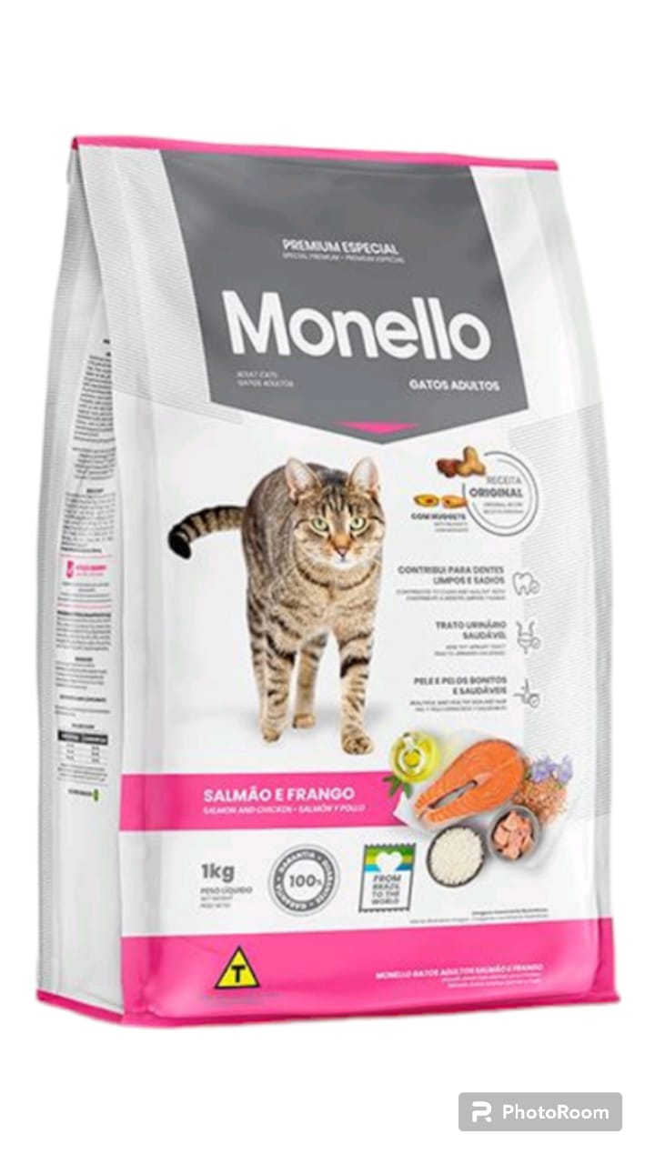 Monello Adult Cat Salmon Chicken 1 KG