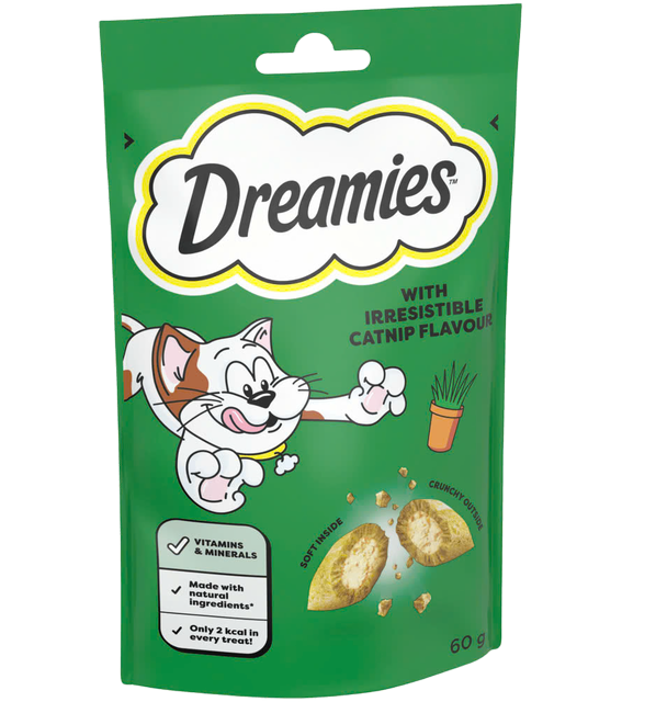 Dreamies with Irresistible Catnip Flavour 60g