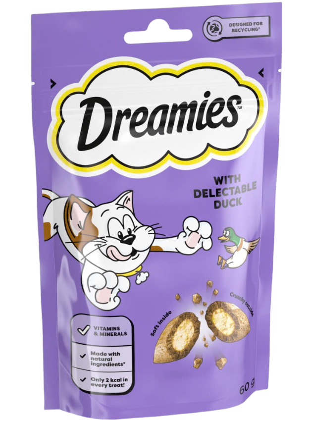 Dreamies Cat Treat Biscuits with Duck Flavour 60 g