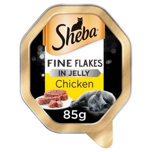 sheba fine flakes in jelly with chicken