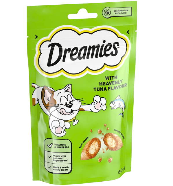 Dreamies with Heavenly Tuna Flavour 60g