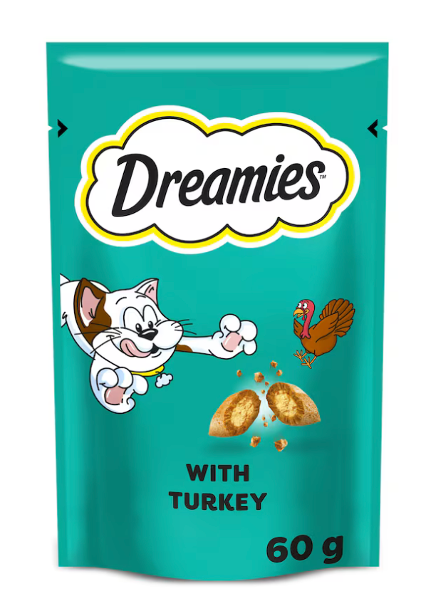 Dreamies with Tantalising Turkey 60g