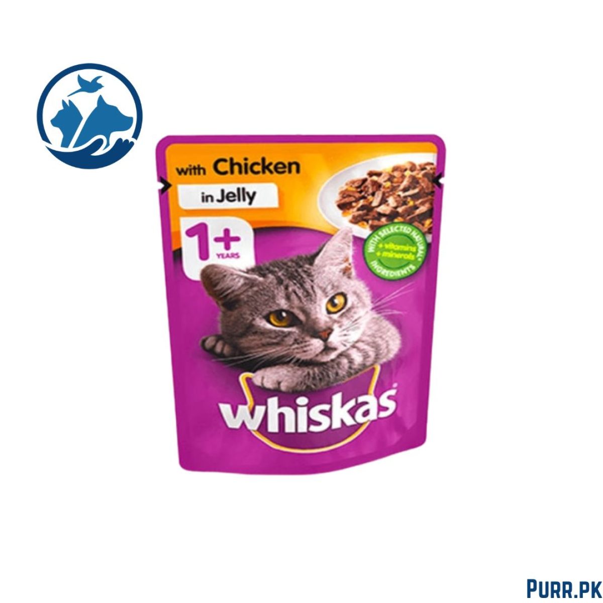 whiskas with chicken in jelly 80 gm